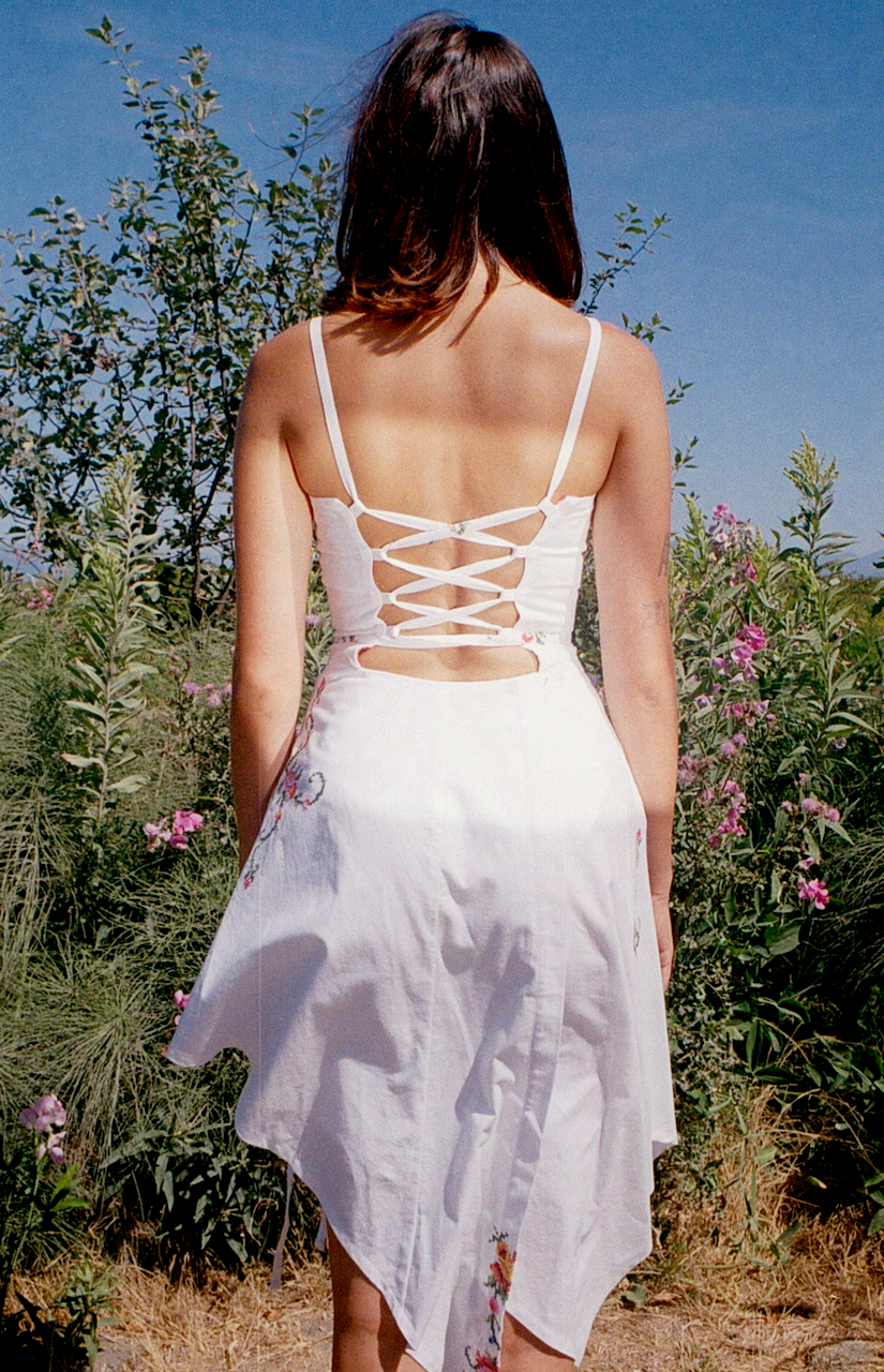 THE SHORT U DRESS - IVORY