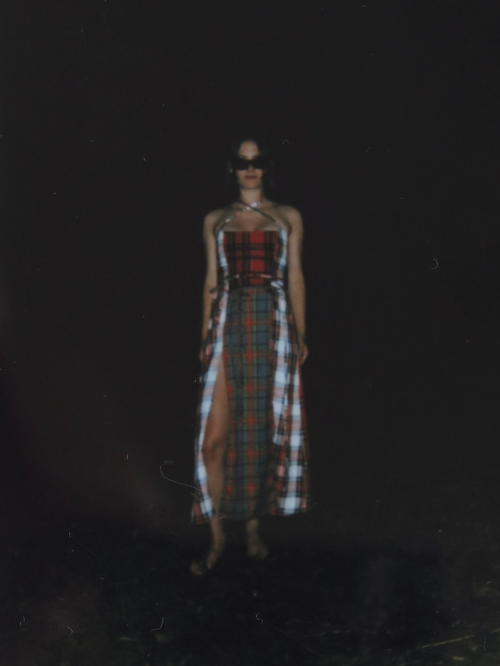 THE U DRESS RED PLAID