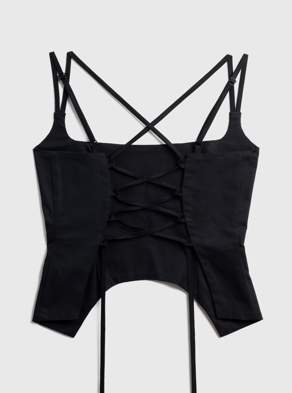 THE U TOP - BLACK