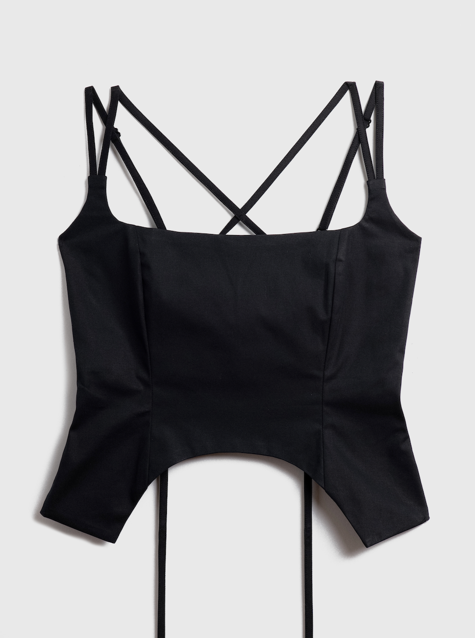 THE U TOP - BLACK