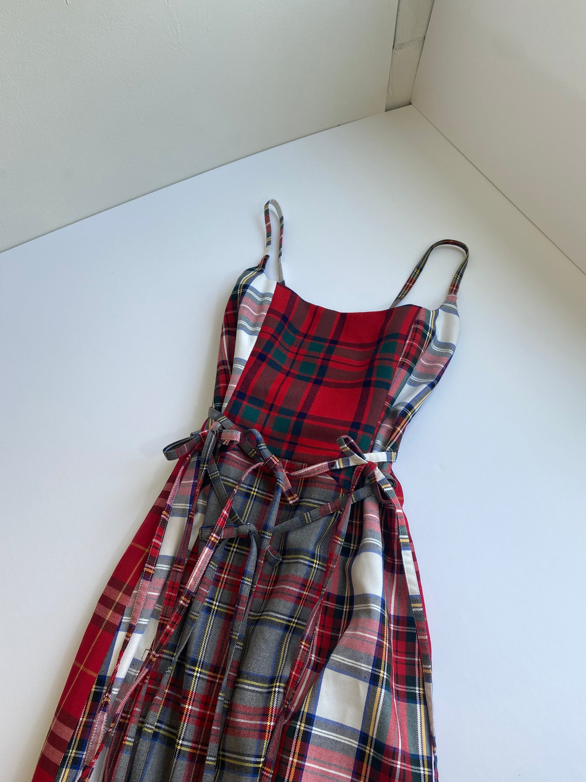 THE U DRESS RED PLAID