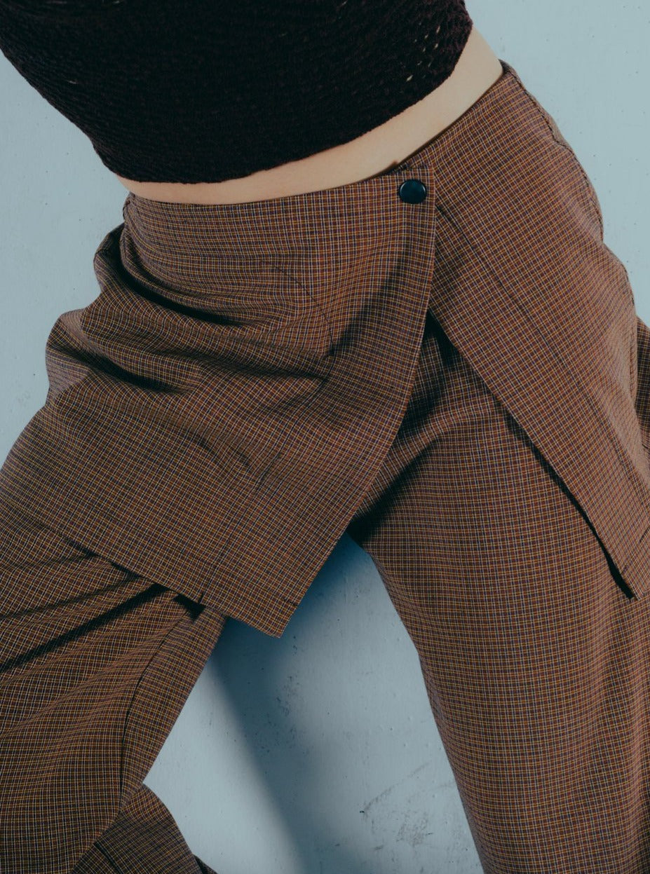 THE SKANT CARAMEL MINI PLAID