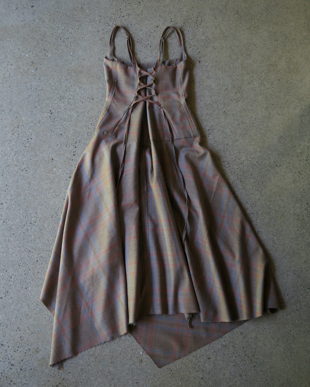 WITHOUT U DRESS - EXPOSED SEAM PLAID