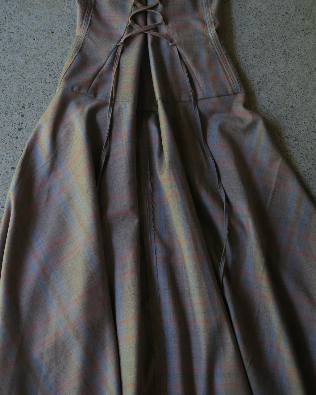WITHOUT U DRESS - EXPOSED SEAM PLAID