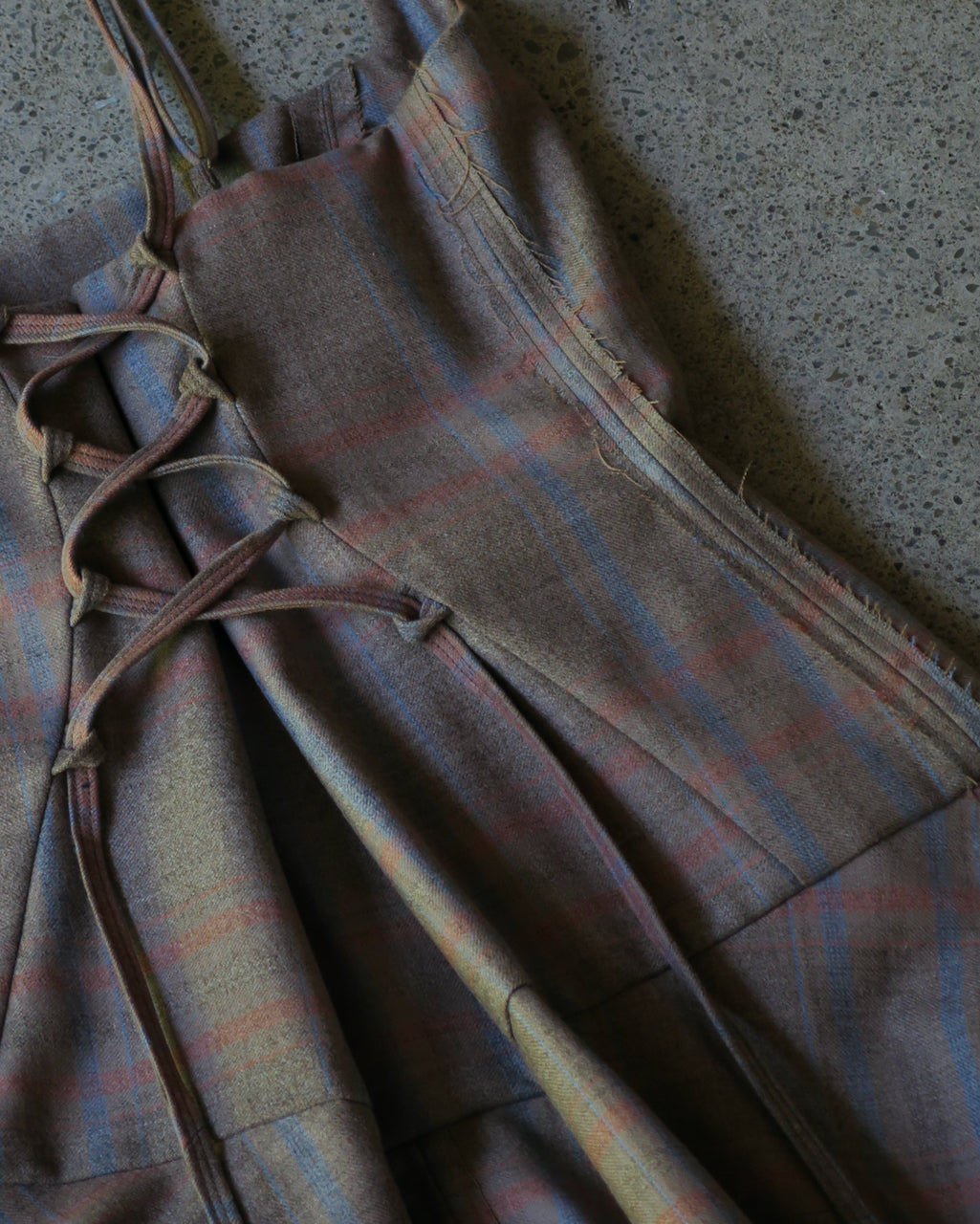 WITHOUT U DRESS - EXPOSED SEAM PLAID