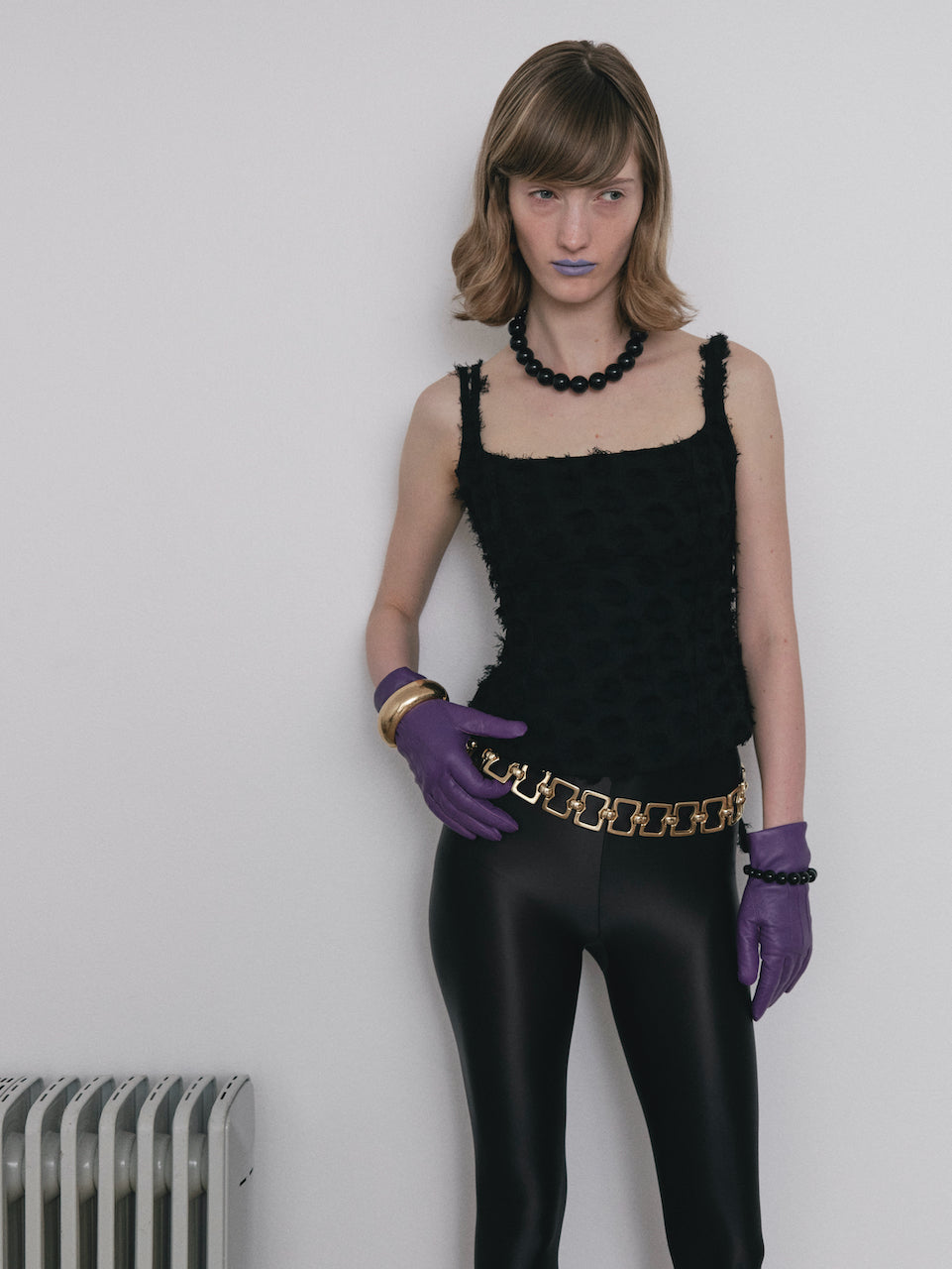 WITHOUT U TOP - BLACK CLIP JAQUARD