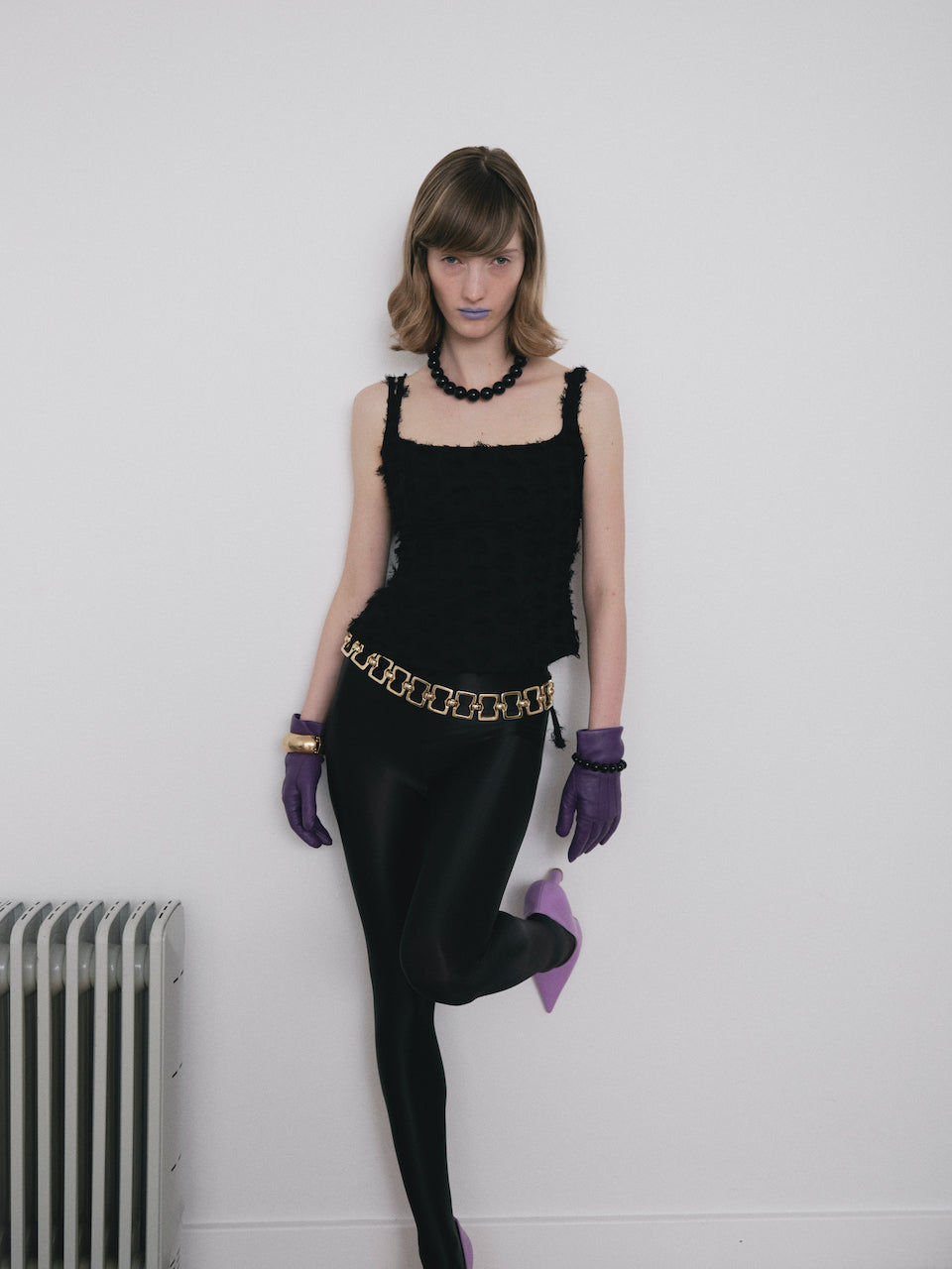 WITHOUT U TOP - BLACK CLIP JAQUARD