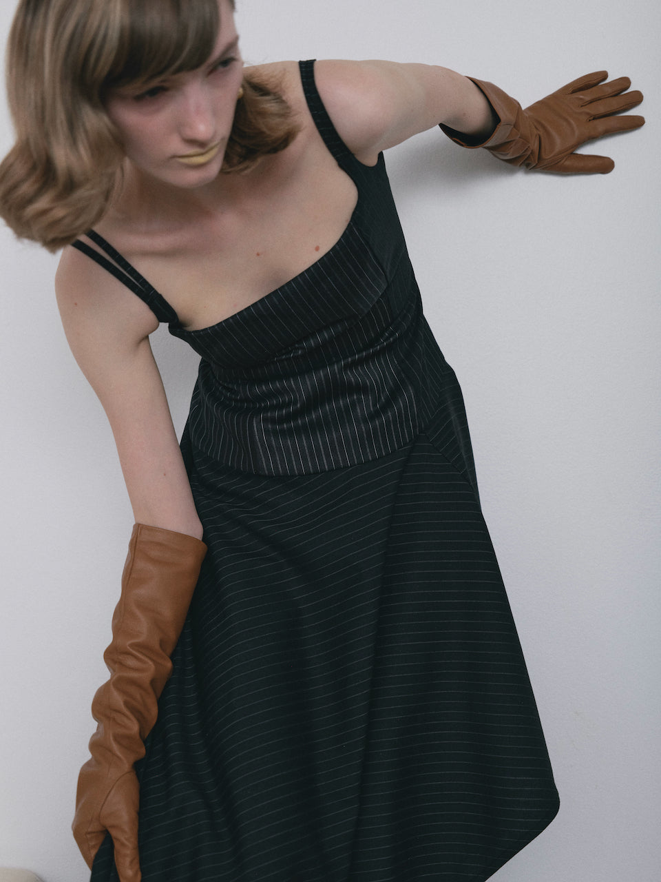 WITHOUT U DRESS - PINSTRIPE