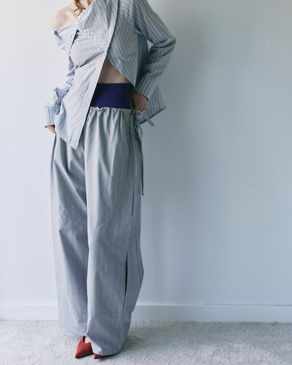 EASE TROUSER - GLEN PLAID