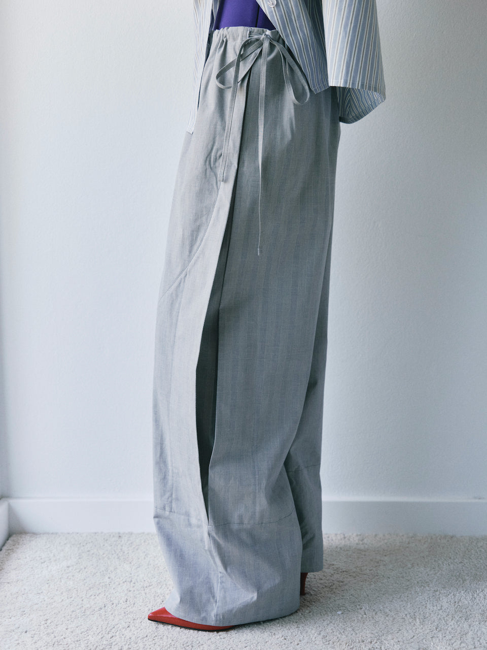 EASE TROUSER - GLEN PLAID