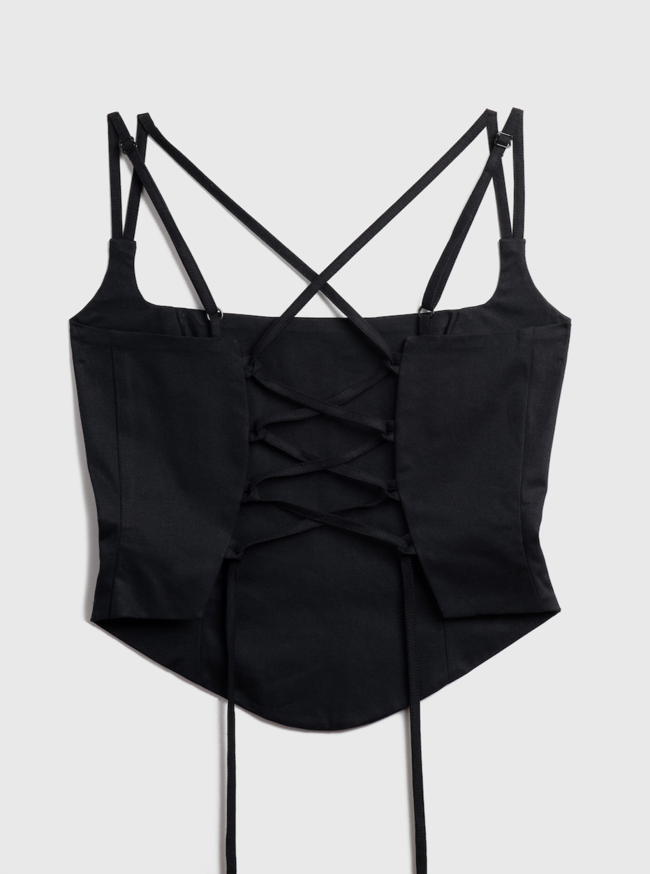 THE WITHOUT U TOP - BLACK