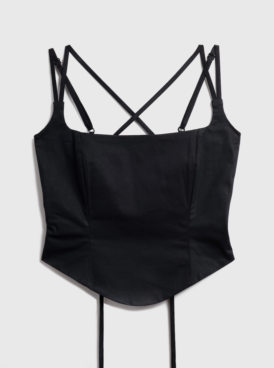 THE WITHOUT U TOP - BLACK