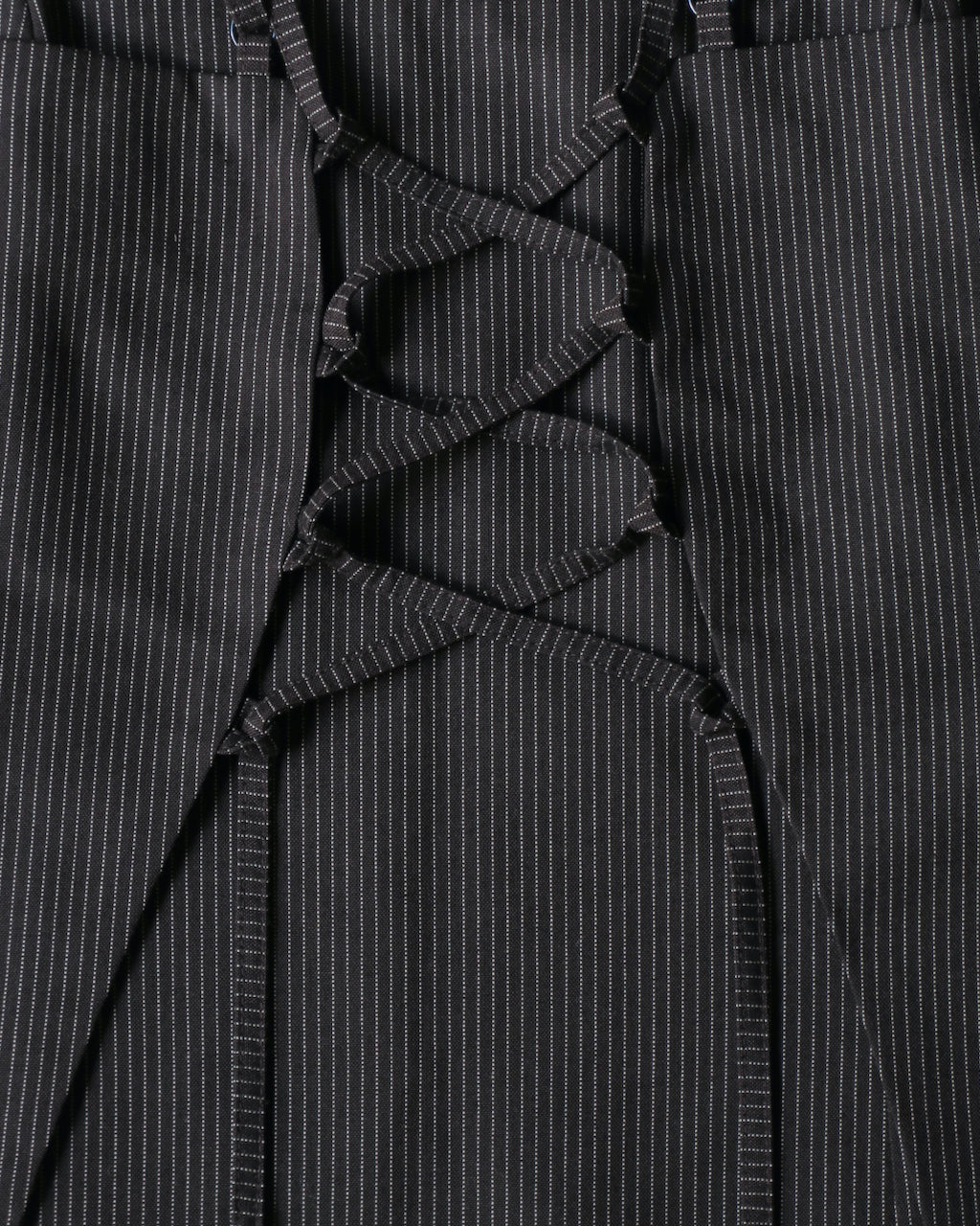 WITHOUT U TOP -ESPRESSO PINSTRIPE